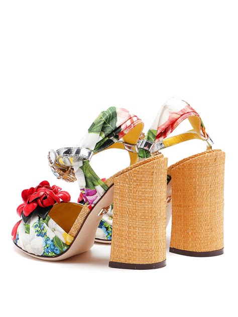dolce and gabbana floral sandals